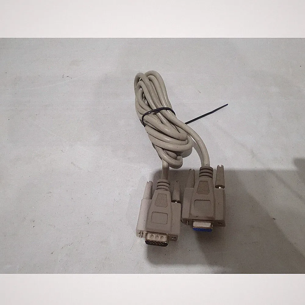 VGA 15-Pin Stecker auf Buchse Adapter Verbindungskabel grau für Monitore & Projektoren