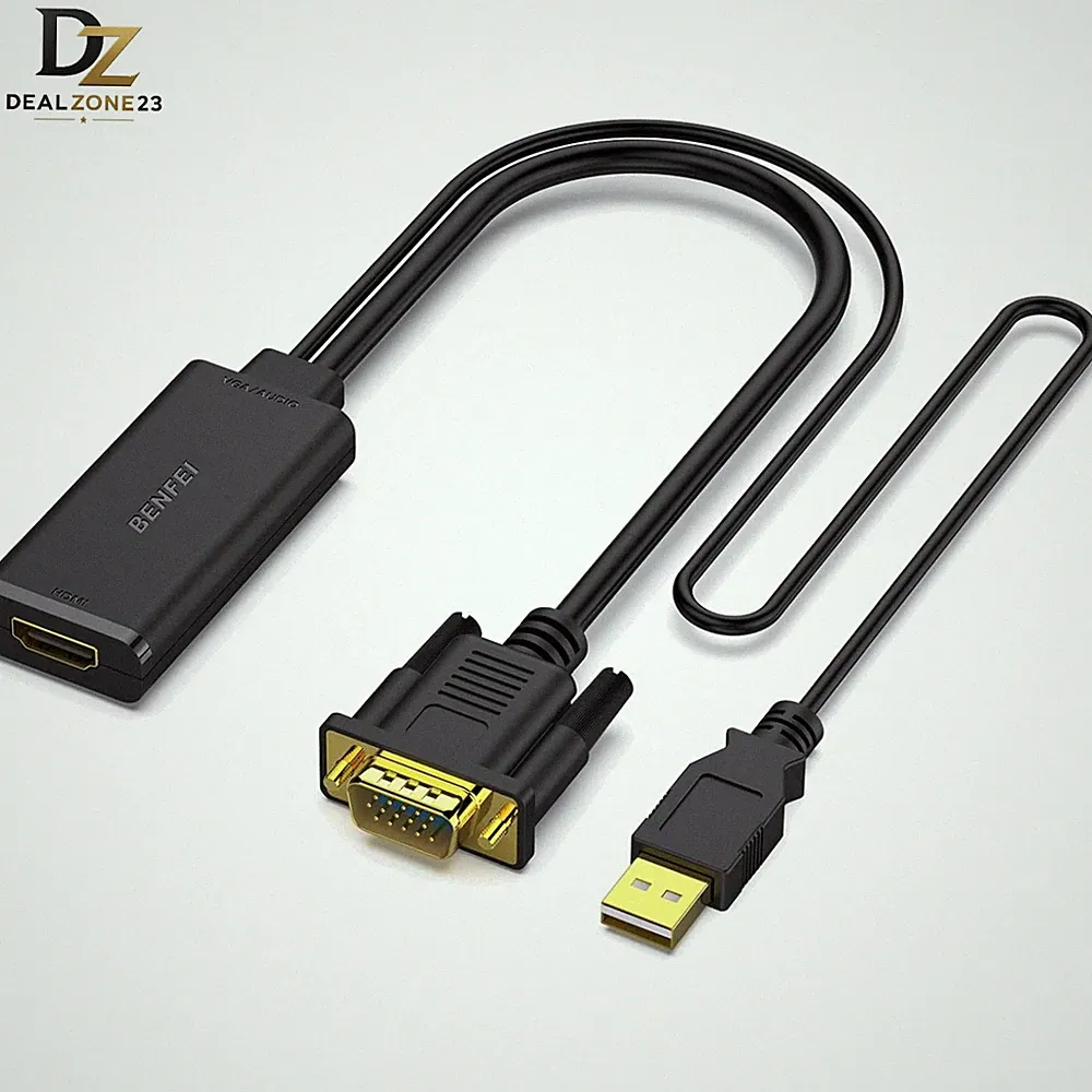 VGA auf HDMI Adapter Kabel 1080P Audiokonverter für PC Projektor TV Monitor
