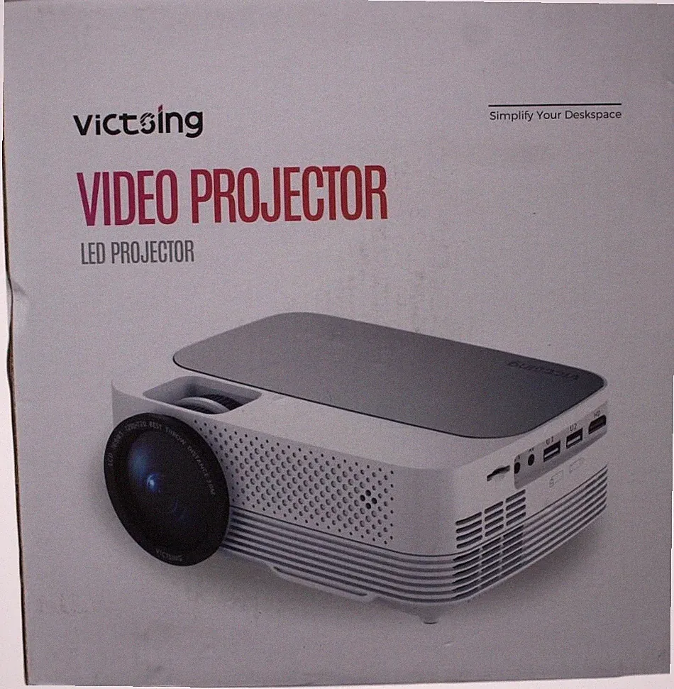 Victsing Bh486a Videoprojektor LED LCD 720p HD Heimkino weiß Desktop
