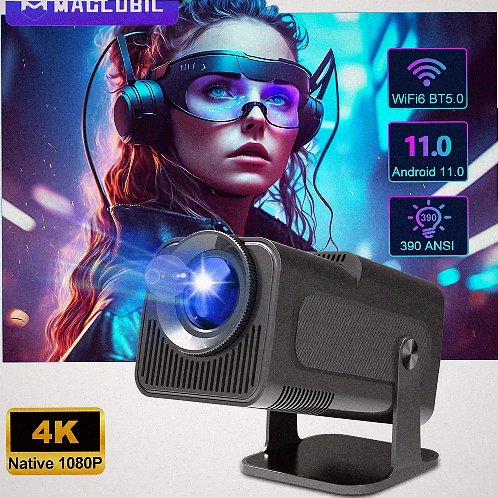 Videoprojektor Magcubic HY320 neu nativ 1080p Android 11 4K Projektor