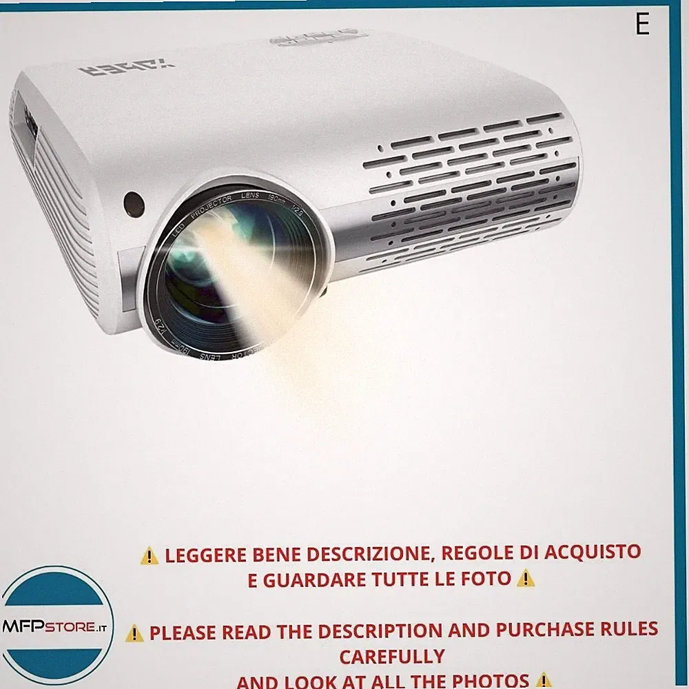 Videoprojektor Yaber Y30 1080P Full HD LED Mit Relingträger 4D ±50° & 4K