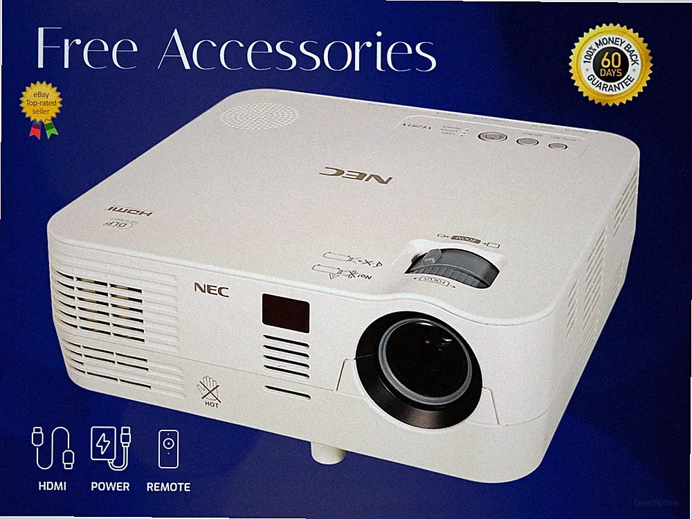 Vielseitige 2800 Lumen NEC NP-VE281X Projektor DLP 4K für Desktop-Pc 3D HDMI
