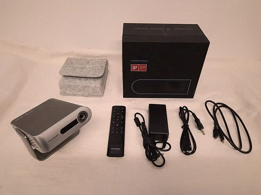 ViewSonic M1 Beamer, 147 ANSI Lumen, 3D, DLP, WVGA (854x480), 16:9
