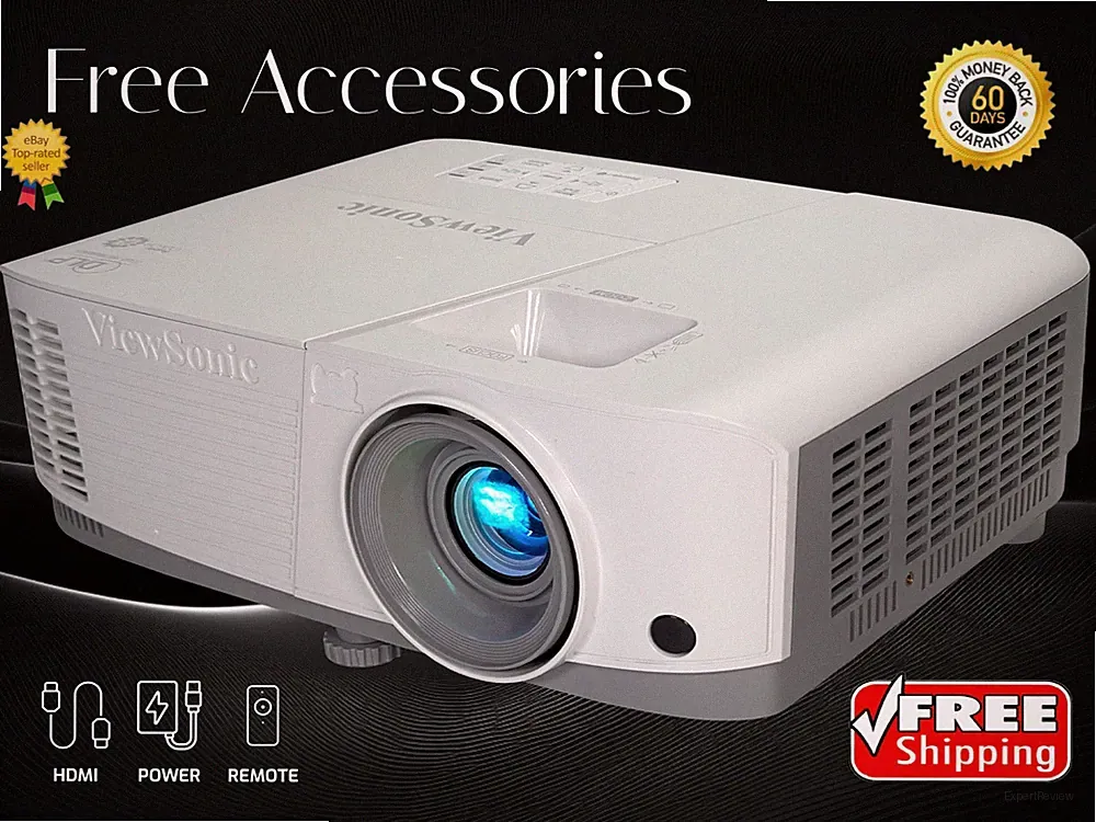 ViewSonic PG703W DLP Beamer 4000 Lumen Full HD 3D WXGA Dual HDMI 10W Speaker