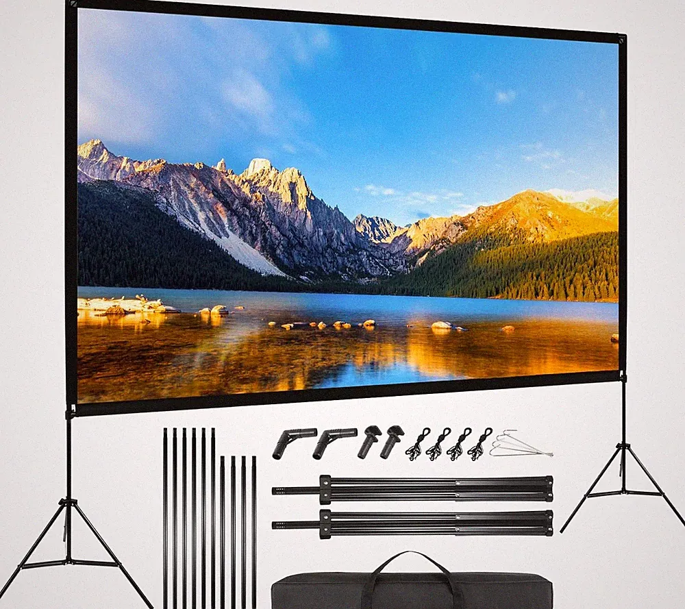 VISULAPEX 120 Zoll Beamer Leinwand 16:9 HD 4K