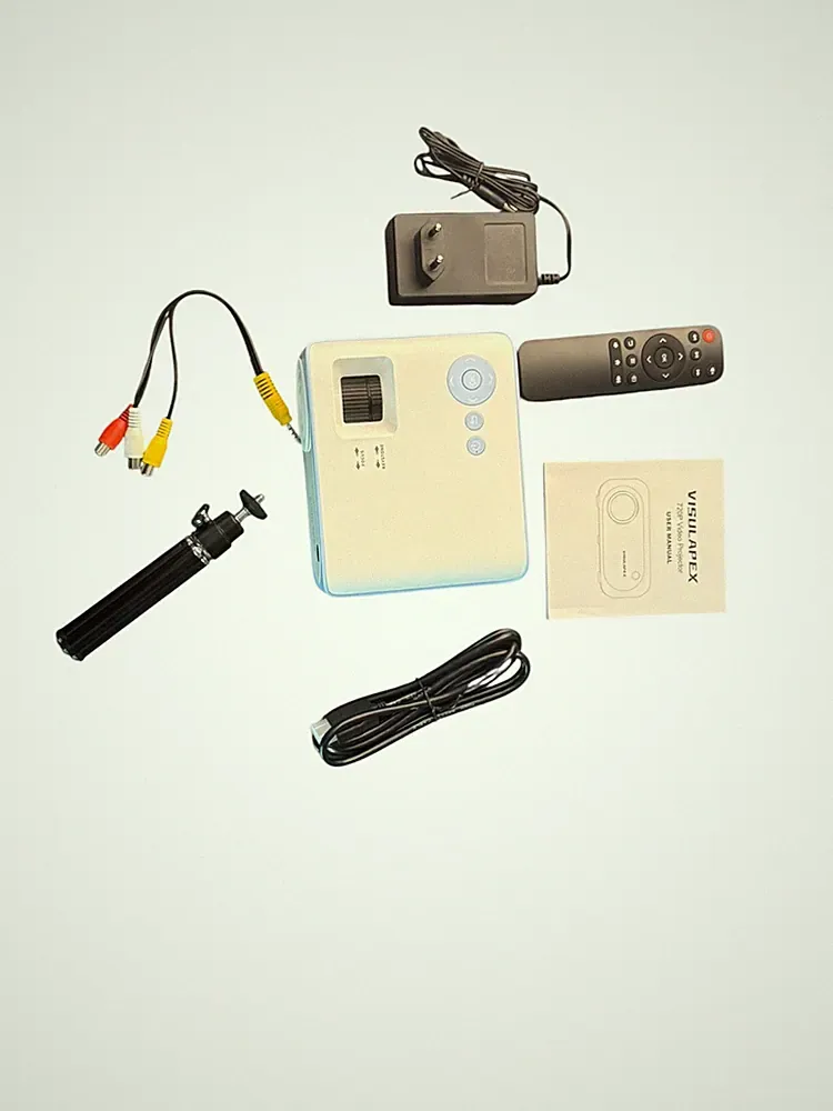 VISULAPEX V3 Mini Beamer HD WLAN Bluetooth HDMI USB 720p