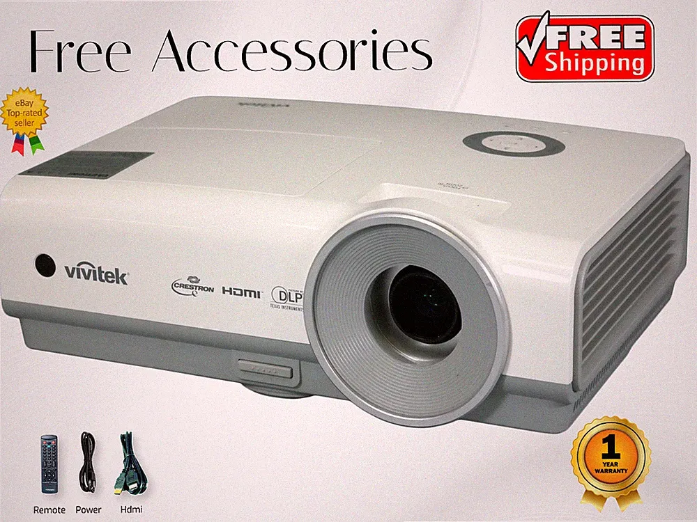 Vivitek D853W DLP Projektor 3200 Lumen WXGA 4K PC 3D Bereit + 1 Jahr Garantie