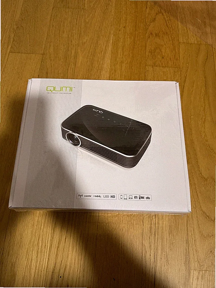 vivitek Qumi Q8, kompakter Full HD-Projektor im Taschenformat, LED Beamer, 1.000