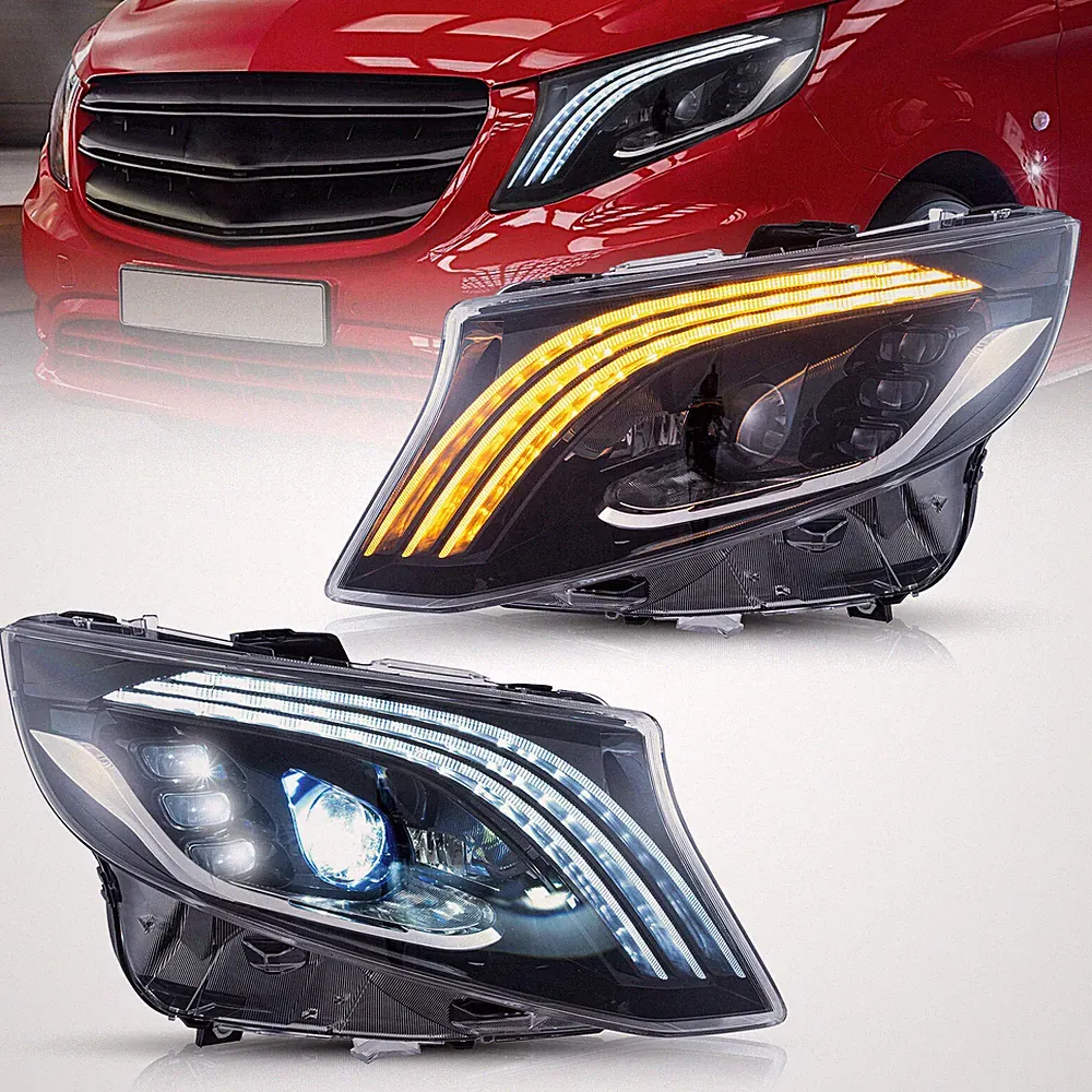 VLAND LED-Scheinwerfer für 2016-2022 2023 Mercedes Benz Metris /Vito W447 /Paar