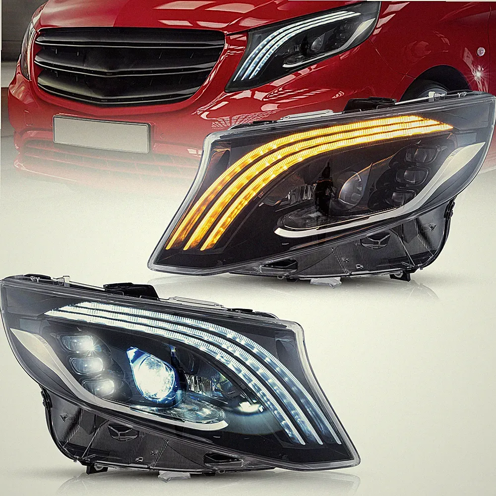 VLAND LED-Scheinwerfer für 2016- 2023 Mercedes Benz Metris /Vito W447 E-MARK set