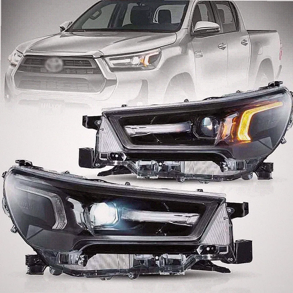 VLAND VOLL-LED Projektorscheinwerfer, passend für Toyota Hilux Revo 2021–2024