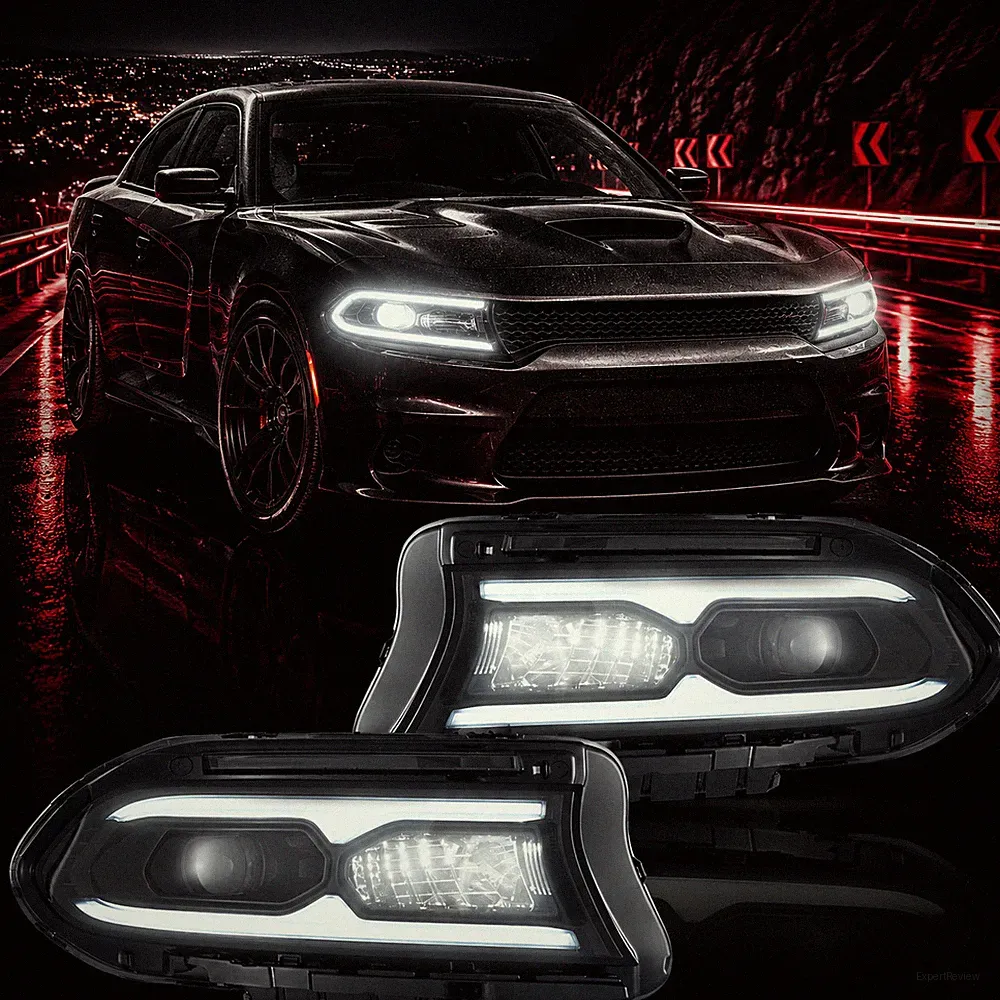 Voll-LED-Scheinwerfer für Dodge Charger 2015-2023 Tagfahrlicht & Startanimation
