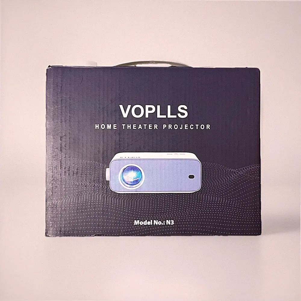 VOPLLS N3 Mini Beamer, 12000L Beamer Full HD 1080P Unterstützt, Tragbar