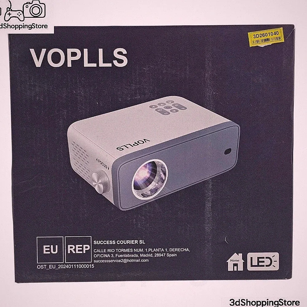 VOPLLS N3 Mini Beamer 12000L Full HD 1080P Tragbarer Projektor Zoom