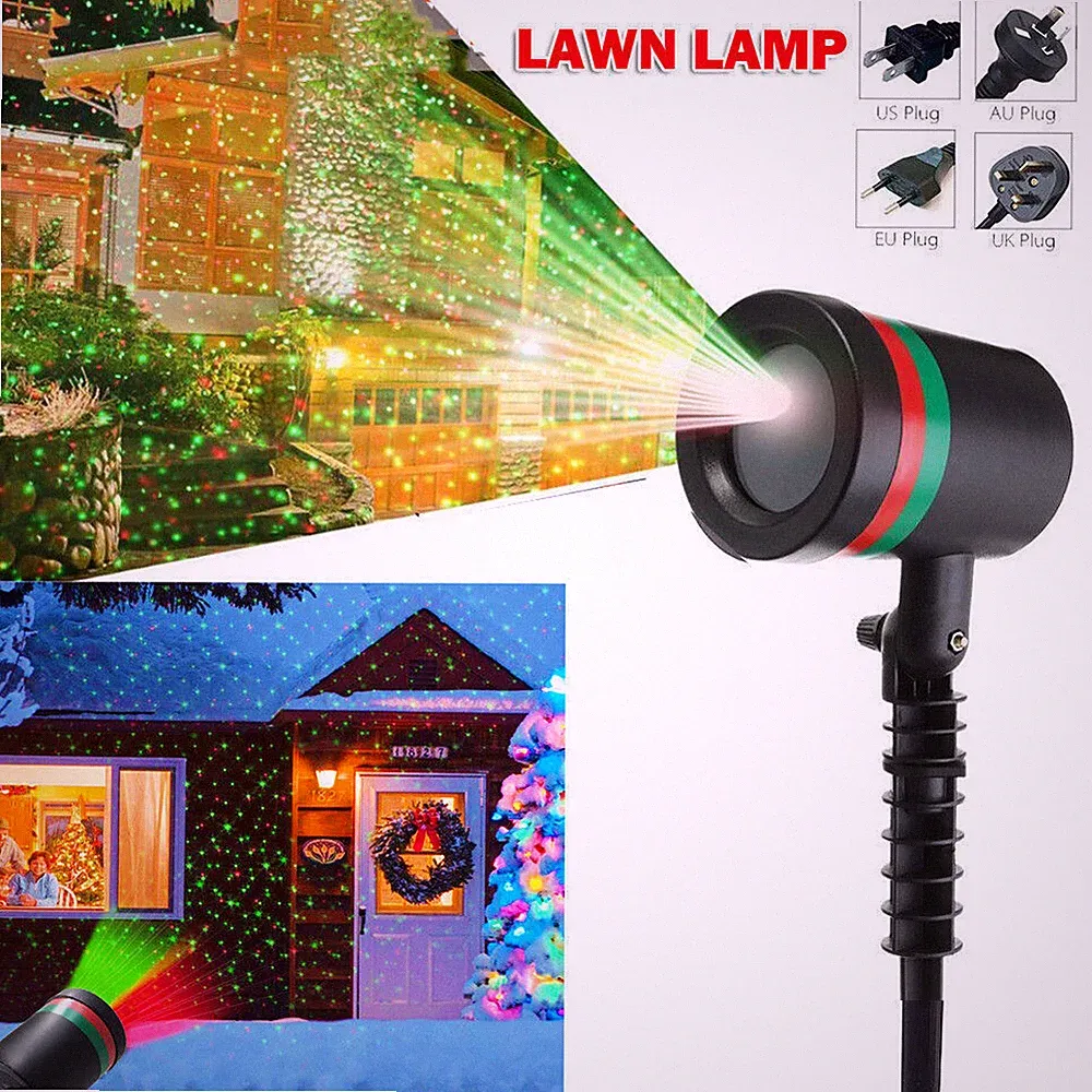 Weihnachtsstern Laser Projektor Licht LED Bewegend Landschaft Bühne RGB Lampe