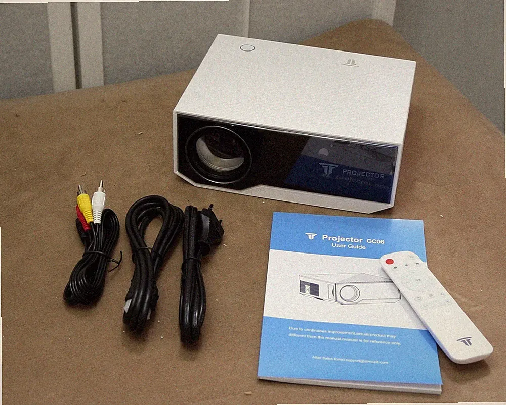 Wielio GC06 Beamer 5G WiFi Ultra HD 1080P 5G WiFi Projektor 15000 Lumen