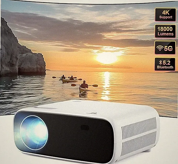 Wielio Mini-Beamer Projektor 1080P Full HD AT-M269A Heimkino HDMI USB Android
