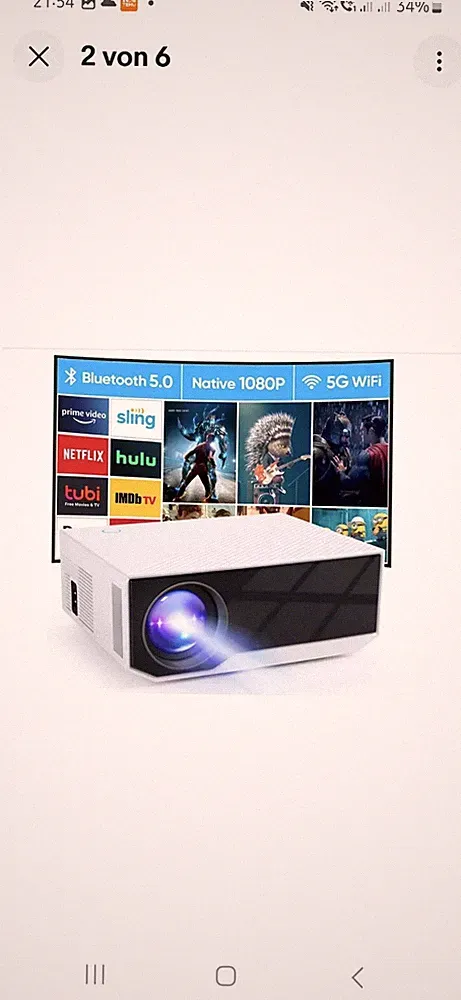 Wielio Mini-Beamer Projektor AT-M269A