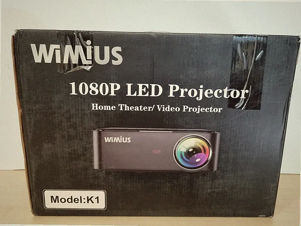WiMiUS K1 Beamer Full HD 1080P LED Projektor HDMI USB WiFi Bluetooth_3_6