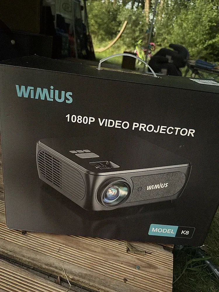 WiMiUS K8 Full HD Beamer Projektor 1080P 4K 5G WiFi Bluetooth Heimkino OVP