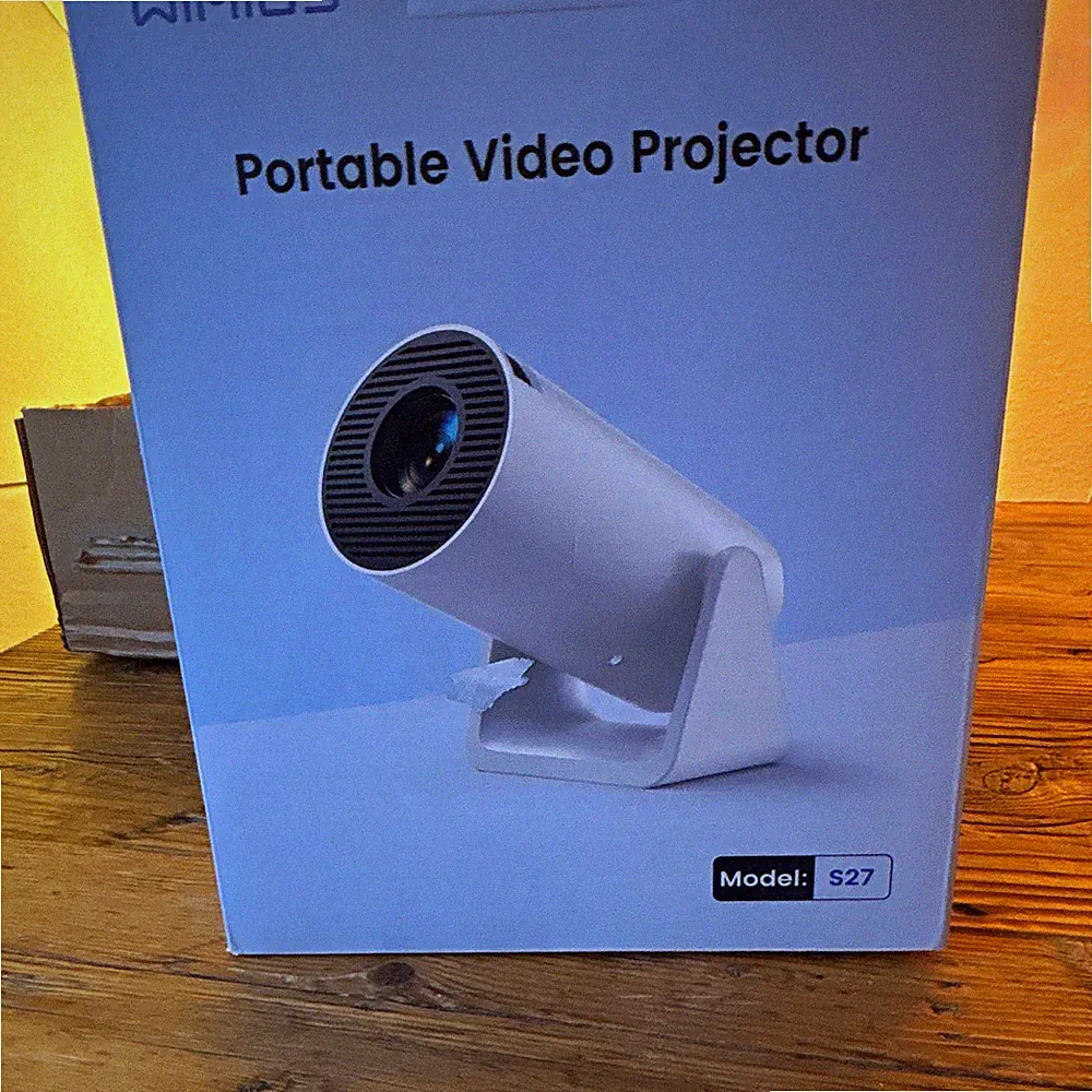 WiMiUS S27 Filmstreifen-Projektor tragbar, Heimkino-Beamer, CCK01610-D10
