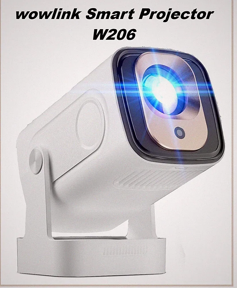 Wowlink W206 Mini Beamer 1080p Full HD Autofokus WiFi 6 Bluetooth 5.4 NEU