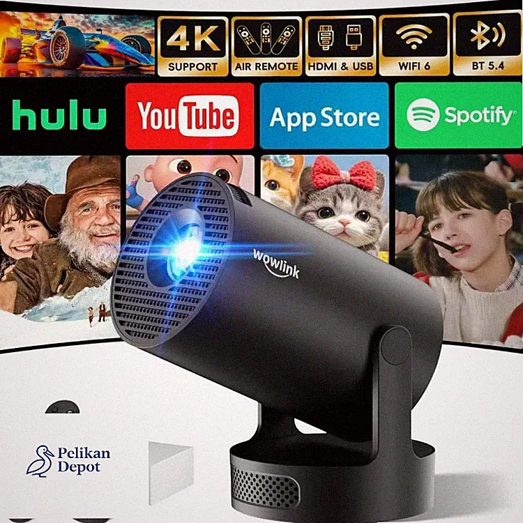 Wowlink W210 tragbarer Mini Beamer 4K Full HD 1080