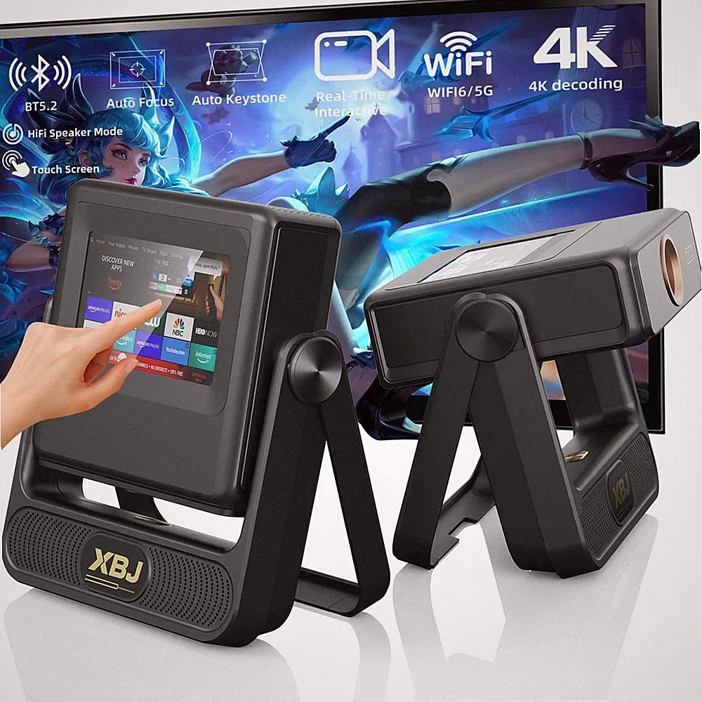 XBJ Outdoor Projector with Touch Tablet, 300" Giant Screen for Home Theater