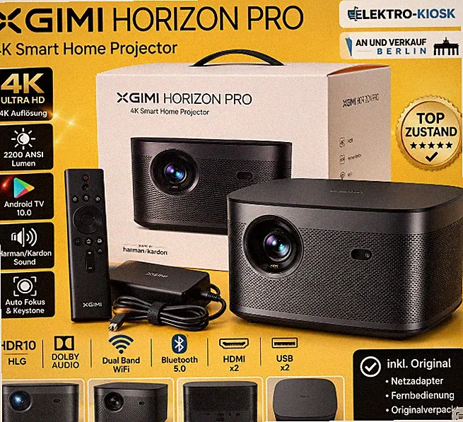 XGIMI Horizon Pro 4K Smart Home Projector XK03H Beamer Android TV-Audio 🔥OVP