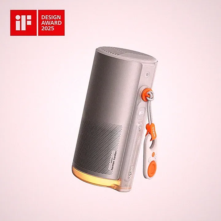 XGIMI MoGo 4 Laser Handy Beamer mit Akku, 550 ISO-Lumen, Outdoor Mini Projektor