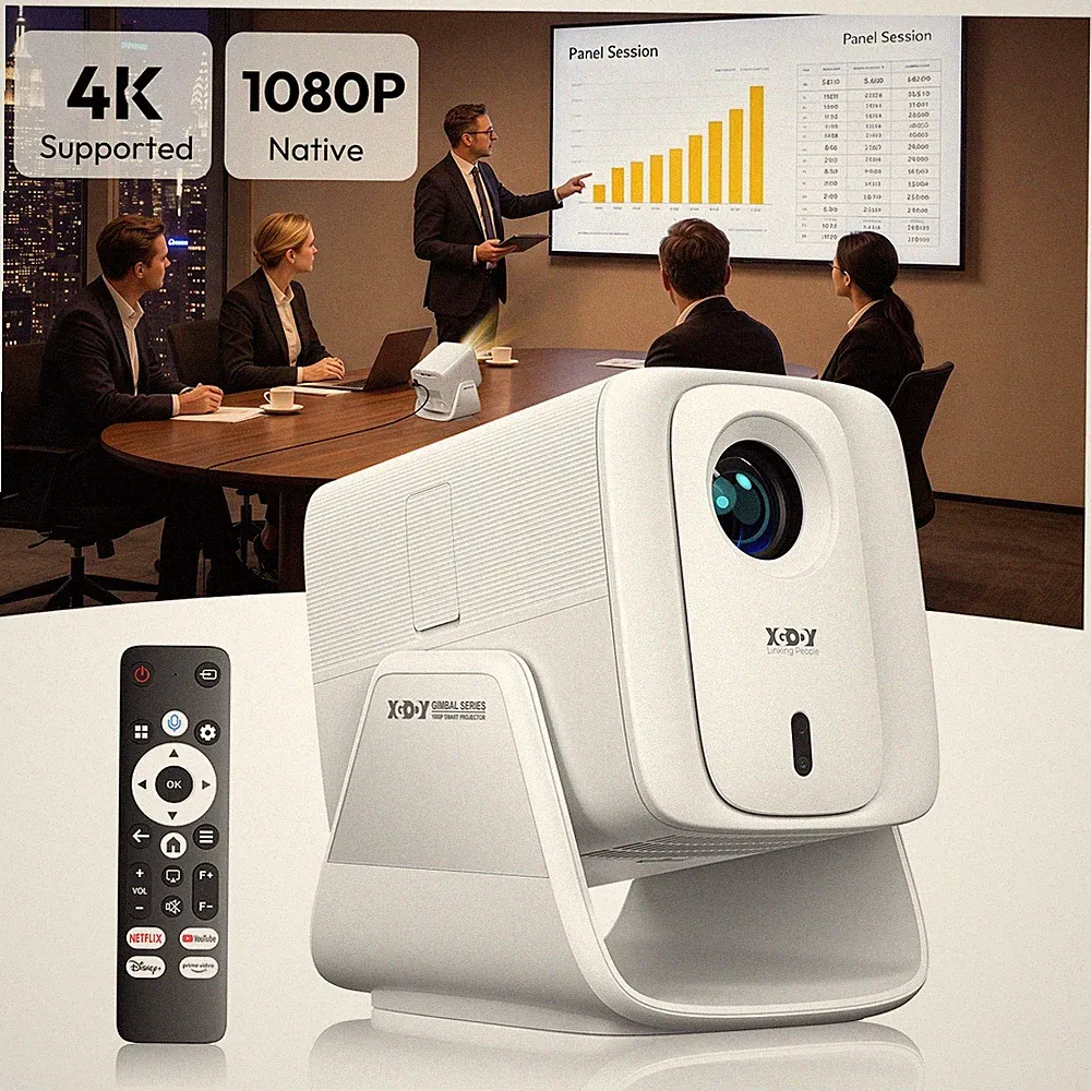 XGODY 4K 5G Beamer Whale OS Projektor Autofokus Heimkino WIFI Bluetooth HDMI USB