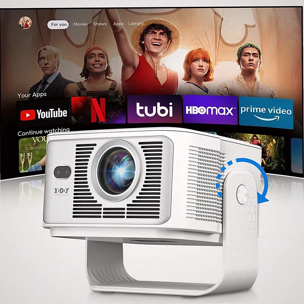XGODY 4K/8k 1080P Projektor WiFi Bluetooth Heimkino Mini Beamer Unterstützung