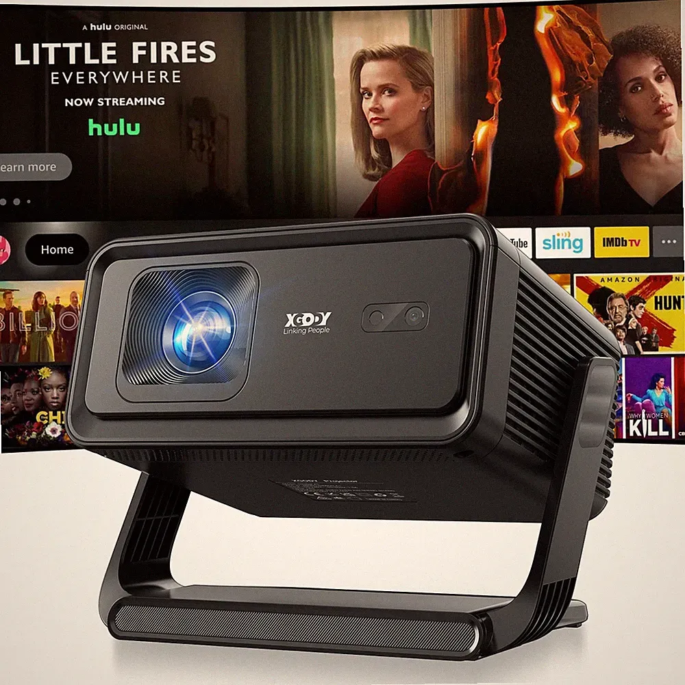 XGODY 4K 8K Projektor WiFi Bluetooth HDMI Android 14.0 Büro Heimkino Beamer
