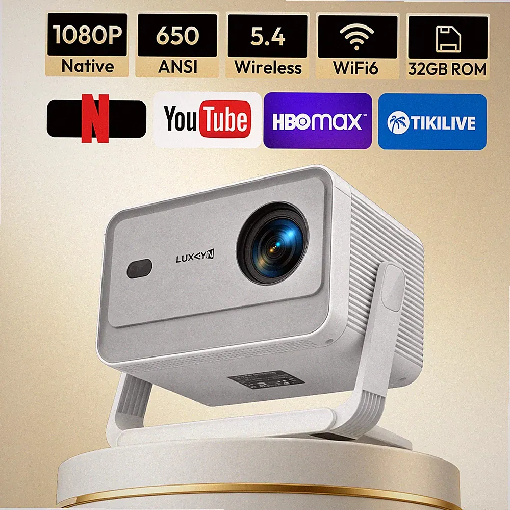 XGODY 4K Beamer LED Projektor WiFi Android 11.0 Full hd UHD Heimkino Autofokus