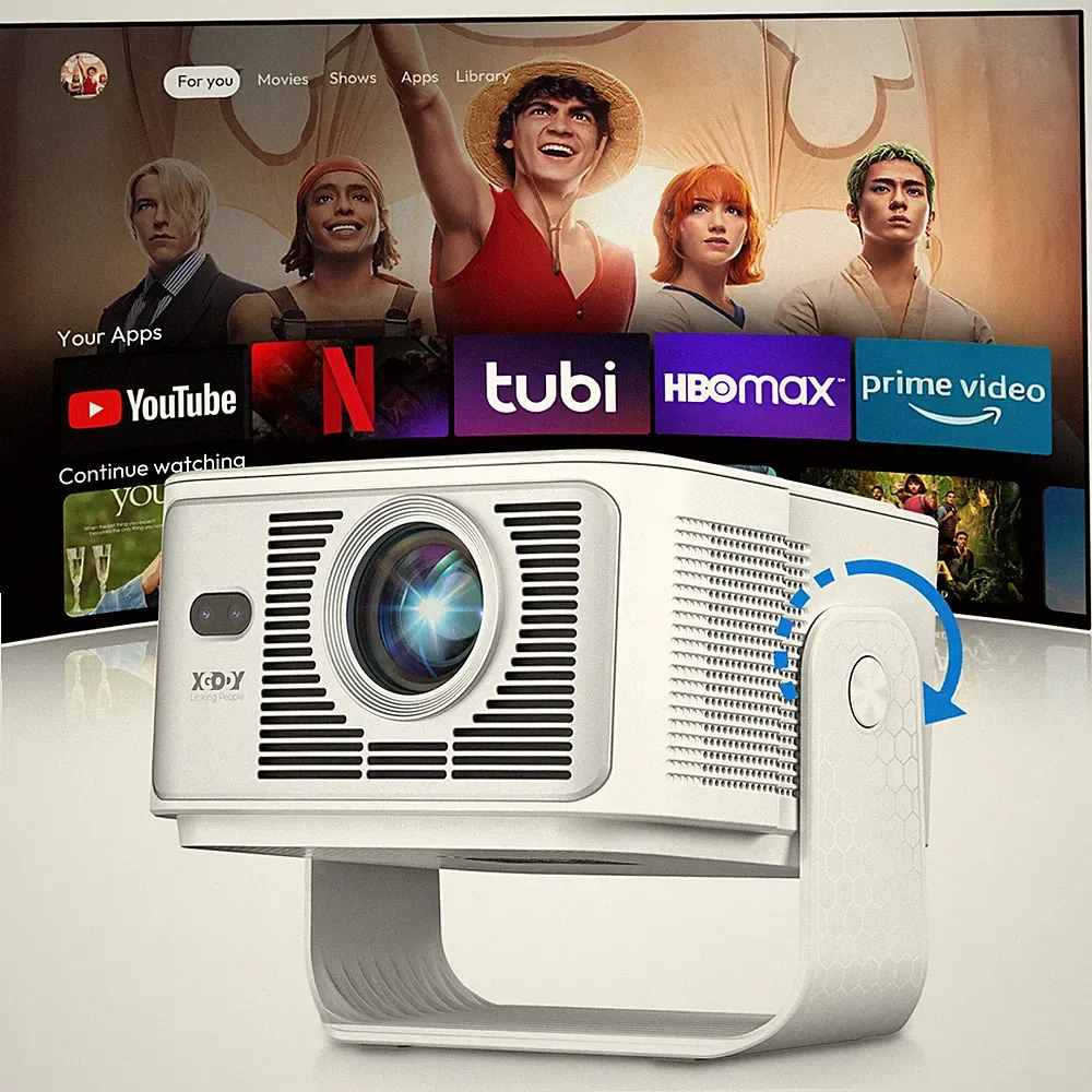 XGODY 8K 4K Projektor Android14.0 25000 Lumen Beamer LED WiFi Bluetooth Heimkino