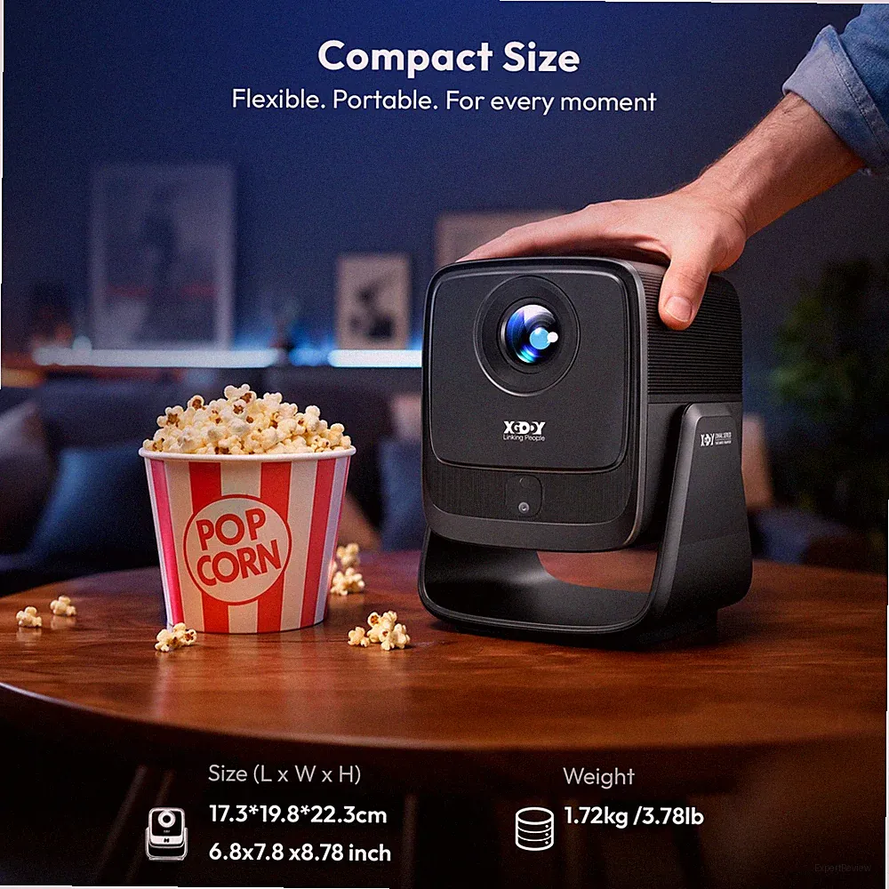 XGODY Gimbal N7 1200ANSI supports 8K projector decoding