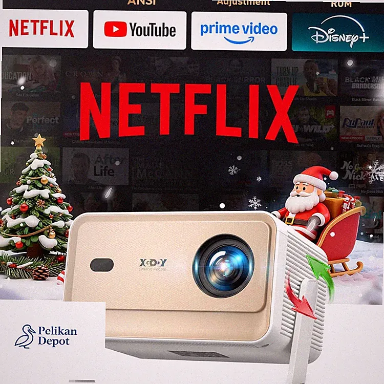 Xgody N6 Pro 4K Beamer 700 ANSI 1080P