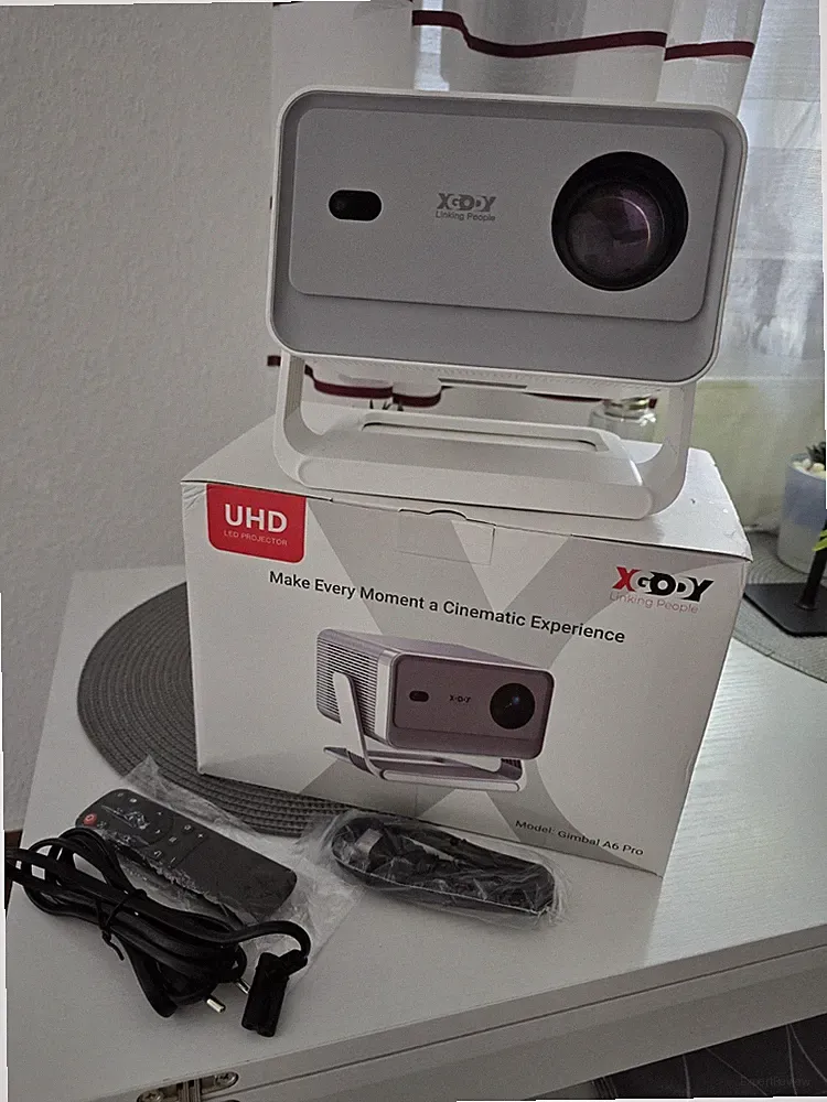 XGODY N6 Pro Beamer 4K Projektor Autofokus Whale OS TV