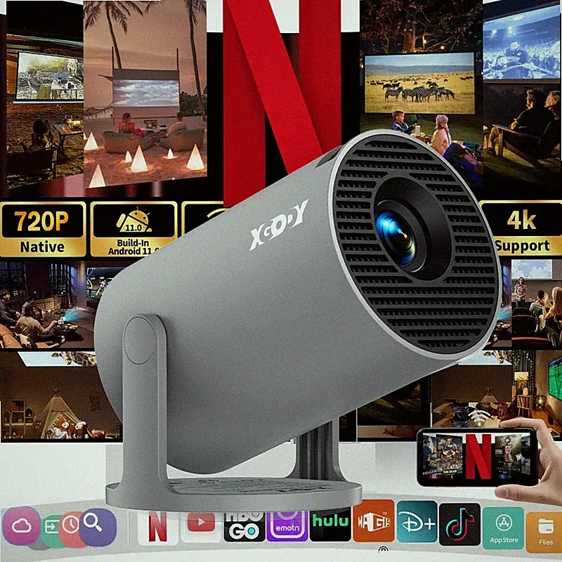 XGODY Projector Hy300Pro Native 720P Android 11 240 ANSI