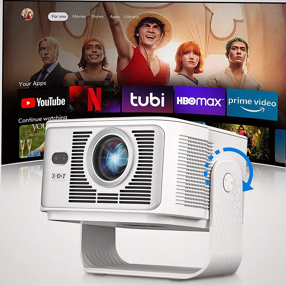 XGODY Projektor 8K 4K 1080P LED 25000 Lumen Android WiFi Video Beamer Bluetooth