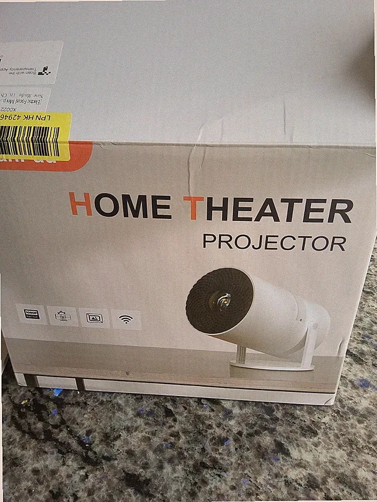 XuanPad Home Theater Projector Desktop-Beamer 1080P WLAN, Weiß