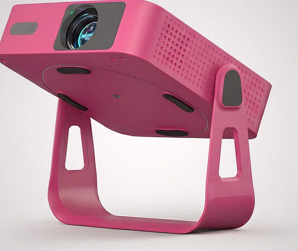 XuanPad Mini Beamer 1080P Tragbar Rosa 200" Heimkino HDMI