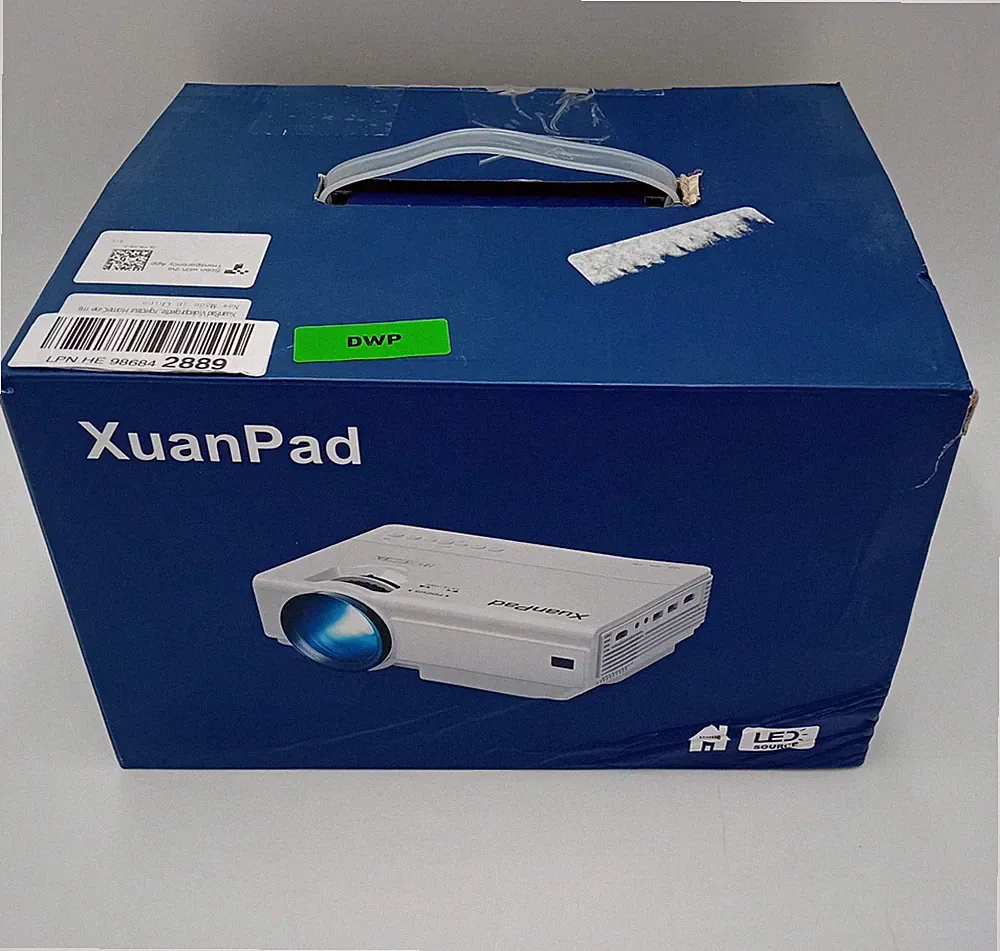 XuanPad Mini-Projektor K8 WiFi Bluetooth 1080p LCD 16000 Lumen