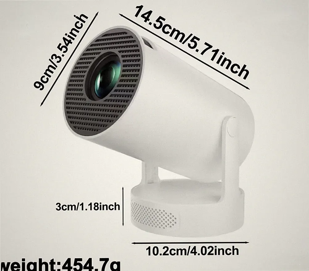 XYA Ultra-HD Smart Mini Projektor - 150 ANSI, 180° Rotation, Auto Keystone Neu
