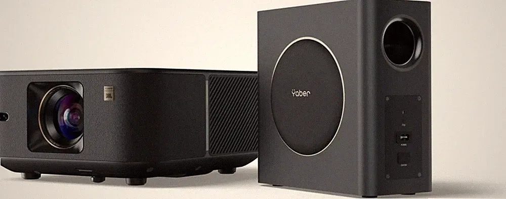 Yaber Beamer K3 Pro FULL HD Kurzdistanzprojektor JBL-Lautsprecher & Subwoofer