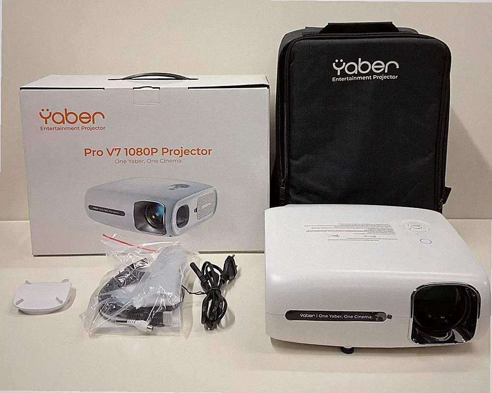 Yaber Pro V7 1080P Projektor OP 359,99€ Heimkino Beamer Projektor Neu Leinwand
