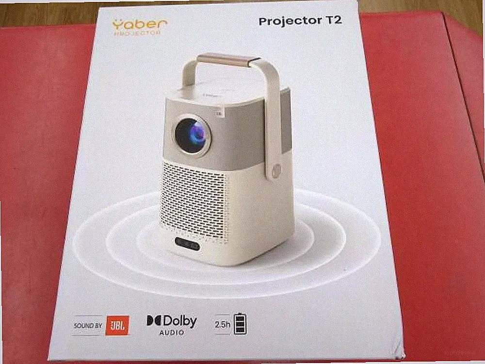 YABER T2 Projektor unbenutzt mit Box Delle Kurzdistanz kompakt tragbar