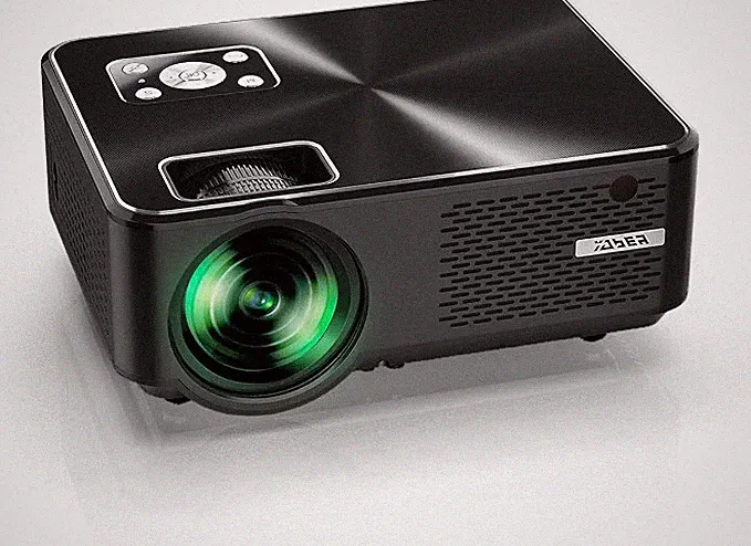 Yaber Y60 Mini LED Beamer 1080P Nativ 1280x800 250 Schermo HDMI USB VGA Schwarz