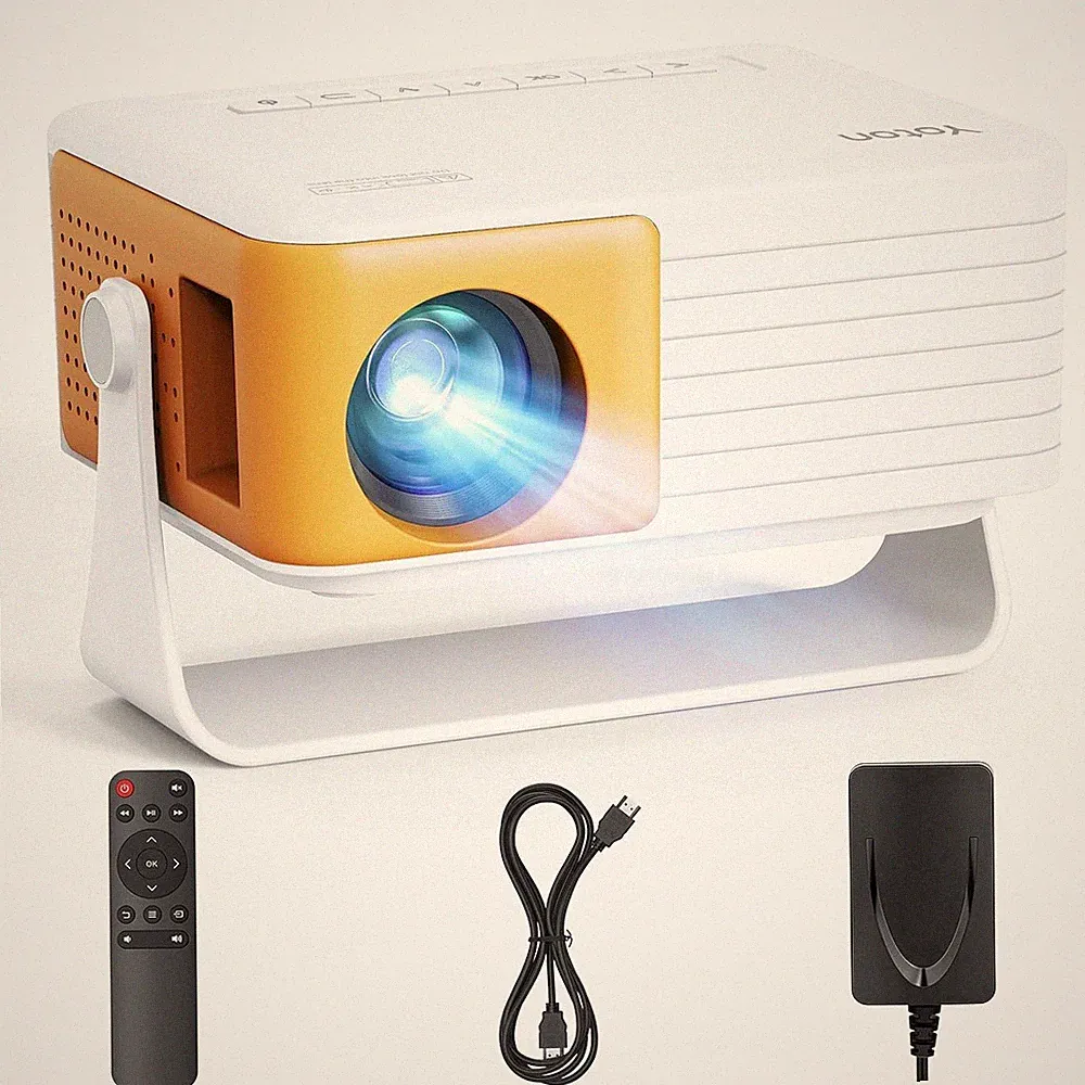 YOTON Mini Beamer [180°Drehung & Auto Keystone] 1080P Unterstützt 15000L