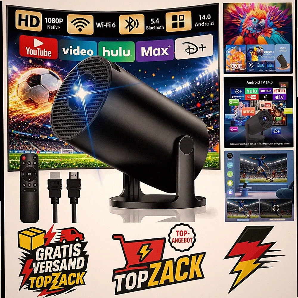 Integrierter Media-Player LED-Beamer